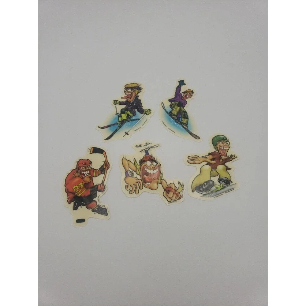 90s y2k Vintage Izamo skateboard Sports Vending Machine Stickers Set Of 5